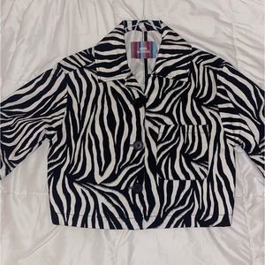 Cropper Zebra Jacket